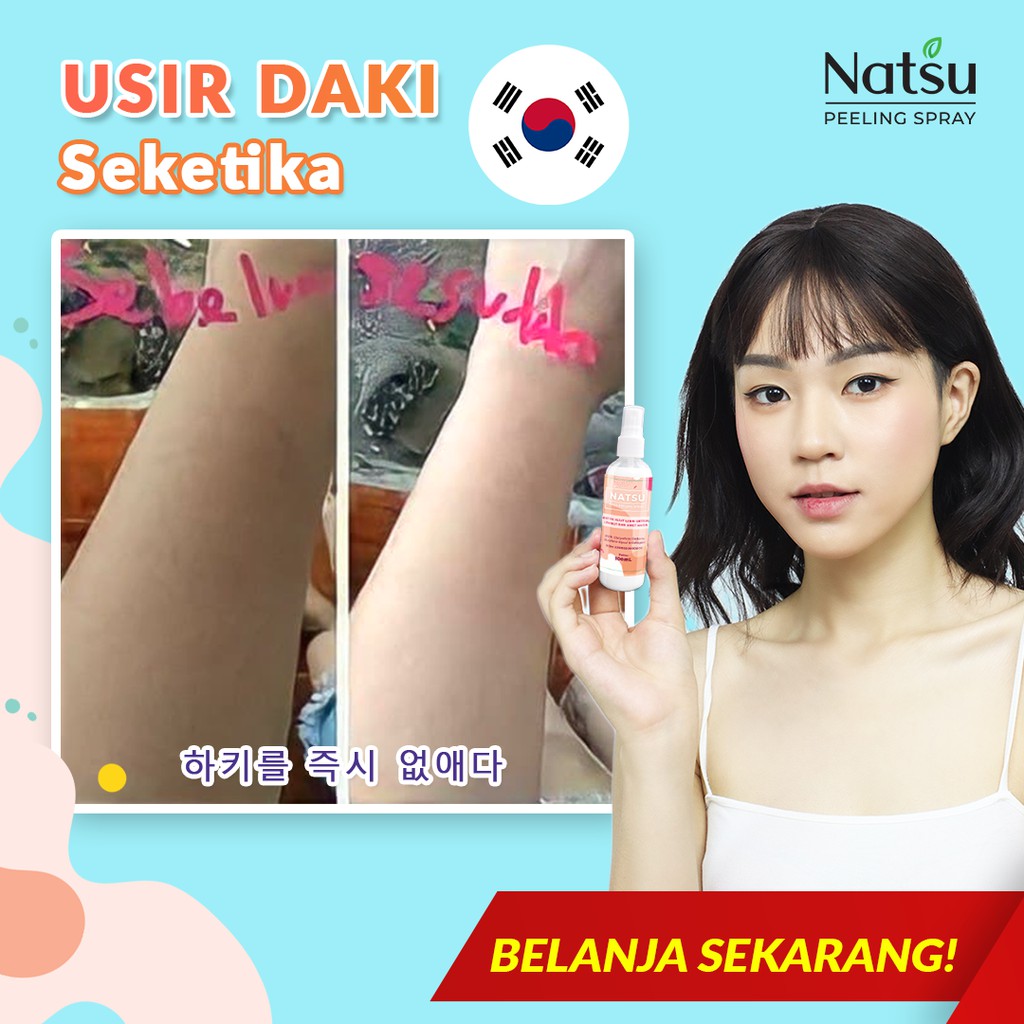 Penghilang Daki Natsu Peeling Memutihkan Kulit Melembutkan Badan Mengangkat Sel Kulit Mati Di Badan