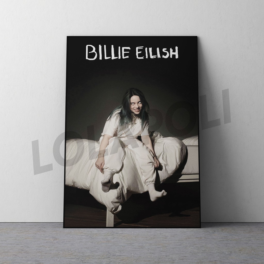 Hiasan Dinding Poster Kayu - Billie Eilish