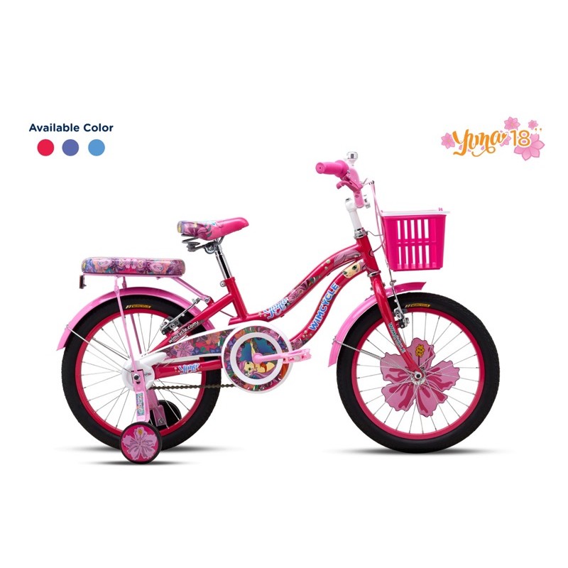 SEPEDA MINI ANAK PEREMPUAN WIMCYCLE YUNA 18 INCH