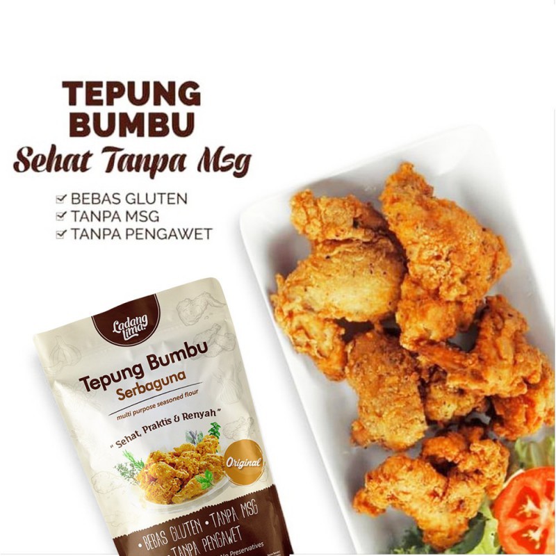 Ladang Lima Tepung Bumbu 150 gr - Tanpa MSG - Bebas Gluten