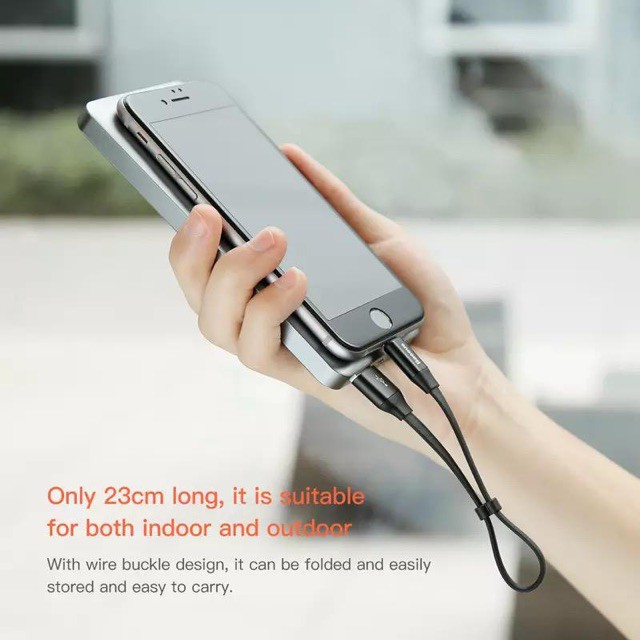 23CM CABLE POWERBANK TYPE-C or LIGHTNING ORIGINAL suit Charging Data Transmission
