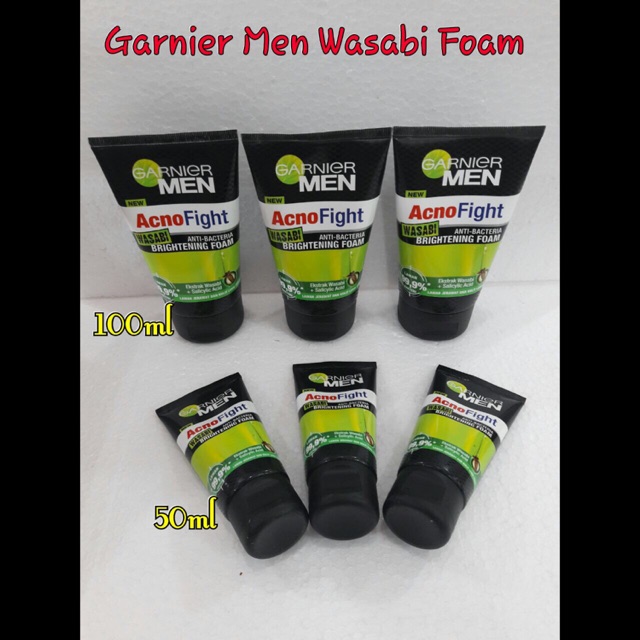 GARNIER MEN ACNO FIGHT WASABI FOAM @MJ