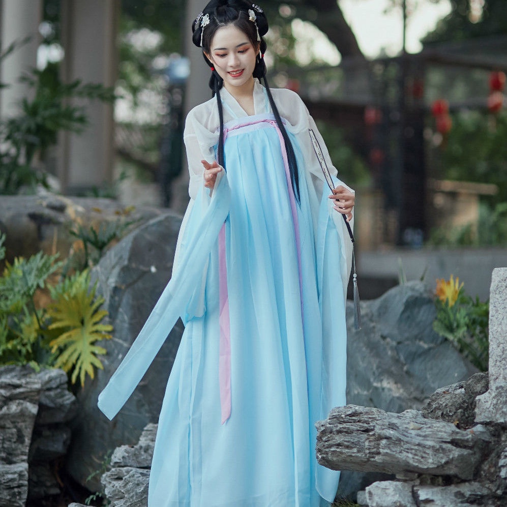 Women's Han Chinese clothing fairy archaistic ancient costume clothes fairy Super fairy suit chest-h