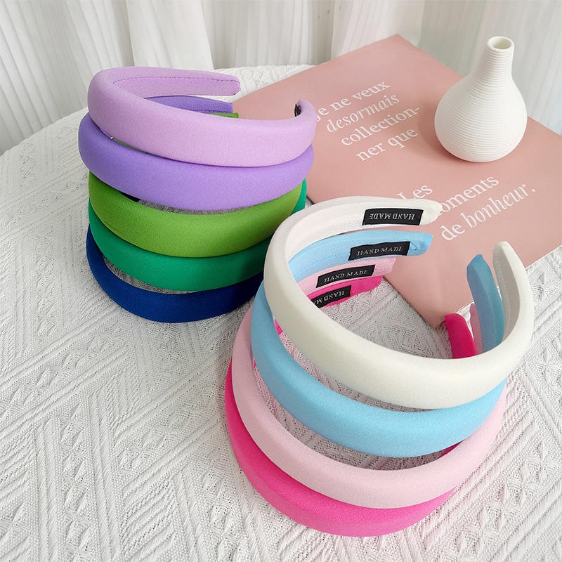 MAANGE Bando Spons Bando Warna Permen Mudah Dipadu Padan Kepribadian Warna Solid 0261