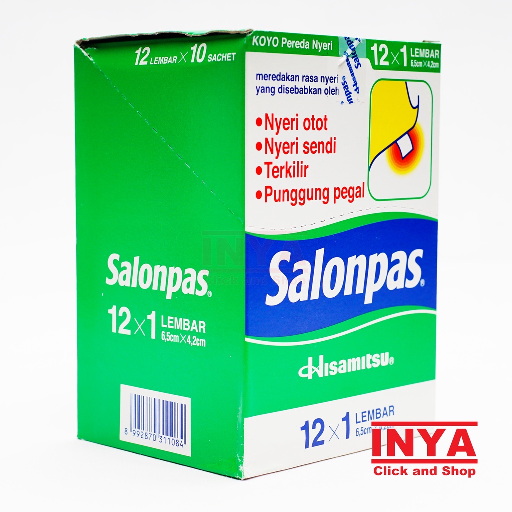 SALONPAS HISAMITSU BOX isi 10x12 Lembar - Muscle Medicated Patch - Koyo