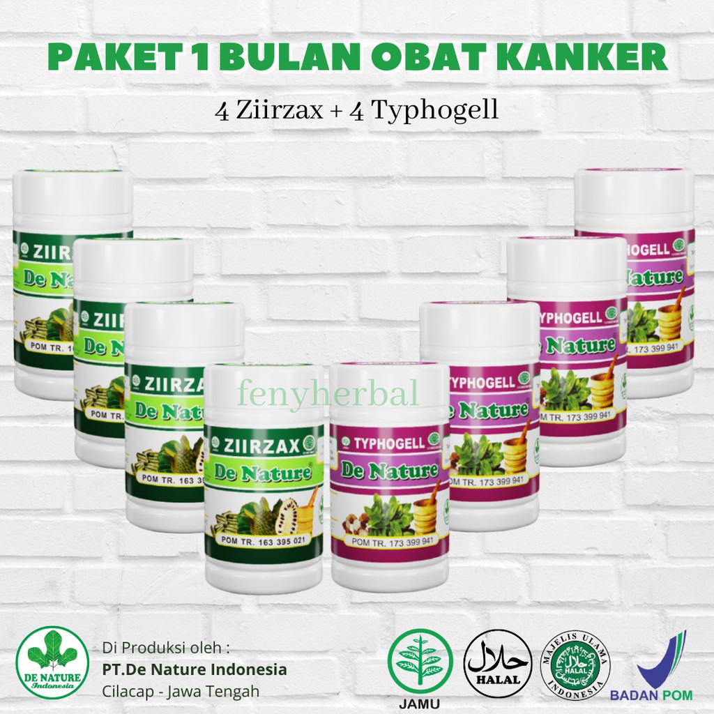 Paket SATU Bulan Obat Kanker Kista Vagina - Kanker Payudara - Kanker Servik Herbal Asli