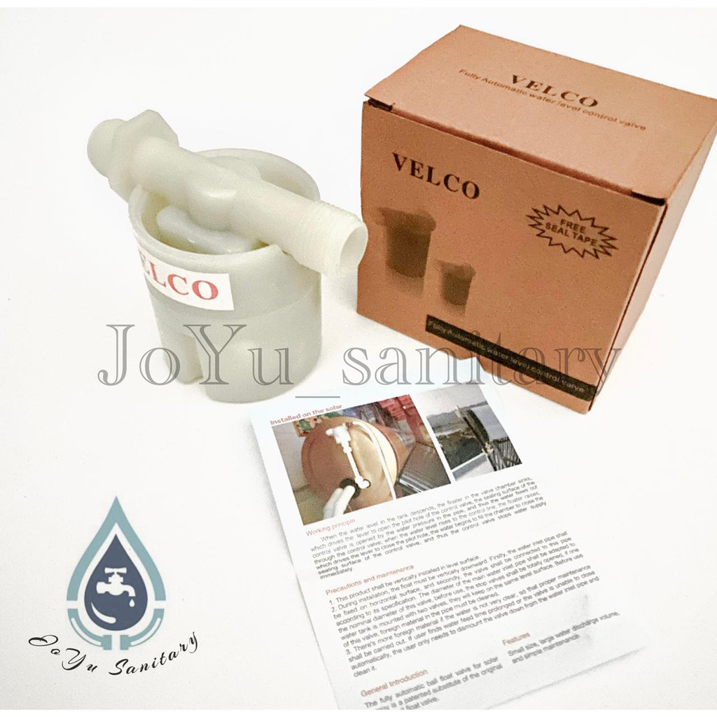 kran air VELCO ori pelampung air otomatis invelco-keran serba guna pelampung tangki toren tandon/G95