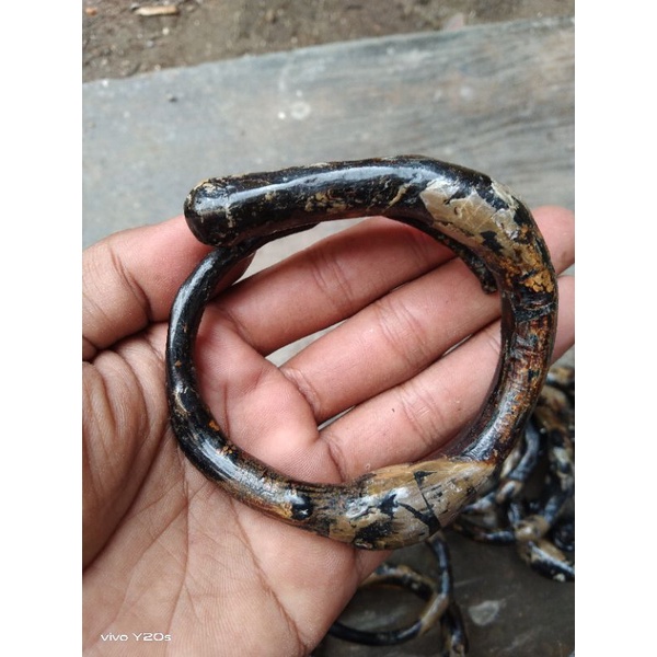 GELANG AKAR BAHAR HITAM BONGGOL ASLI