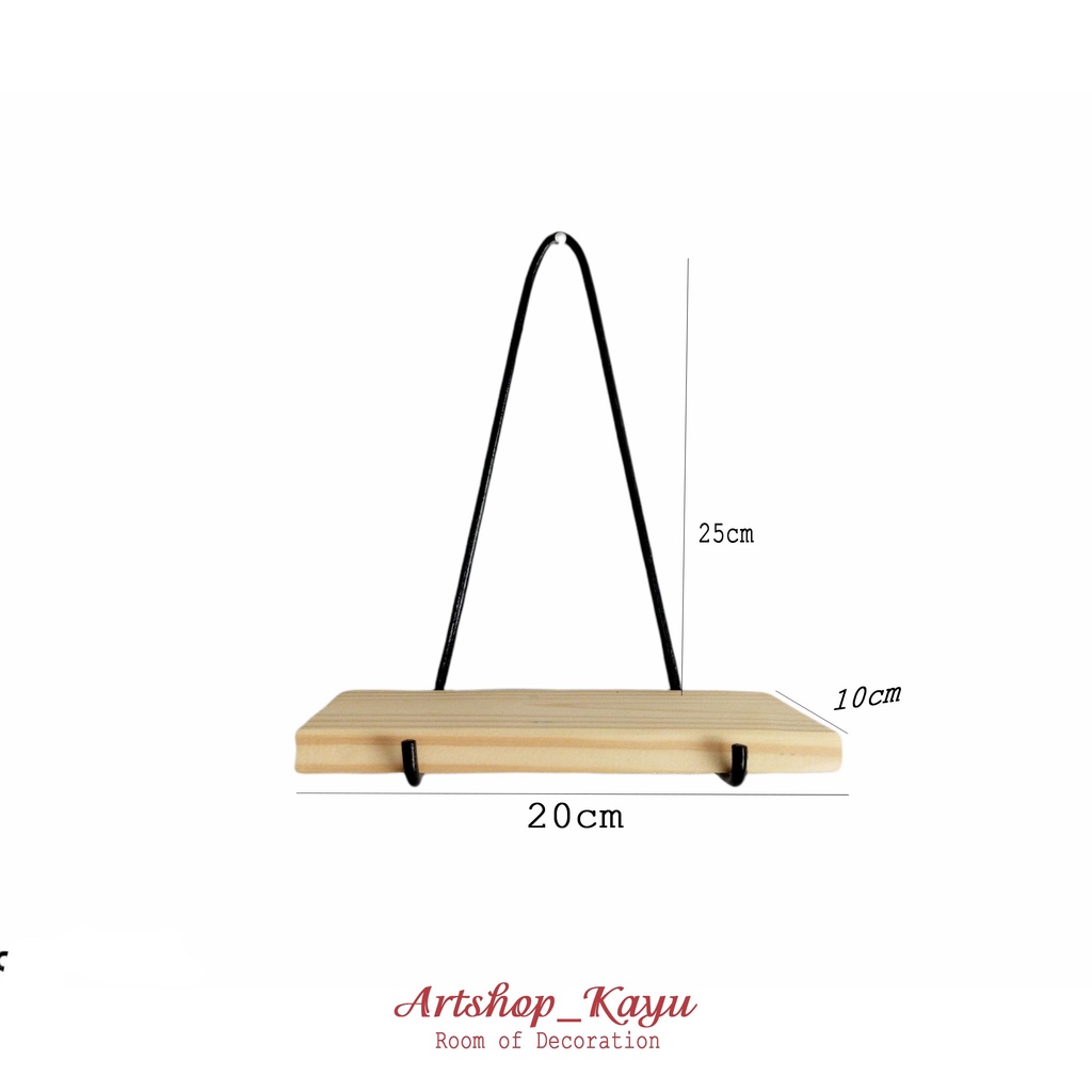 Rak dinding buku rak gantung besi kayu rak serbaguna dekorasi hiasan minimalis