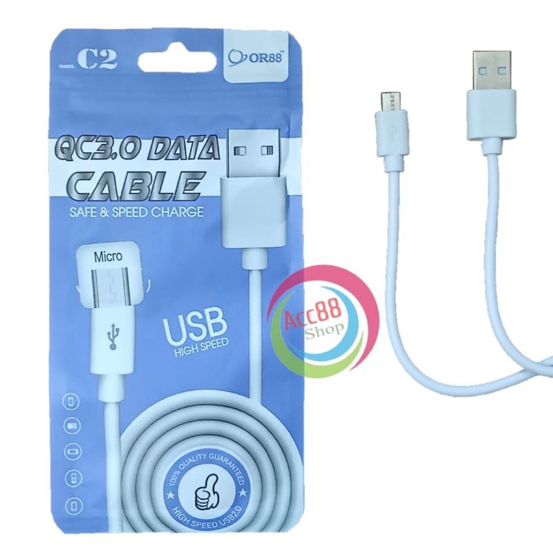 OR88 Kabel data 2.1A Charger Cable Micro USB Lighting iP / Type C