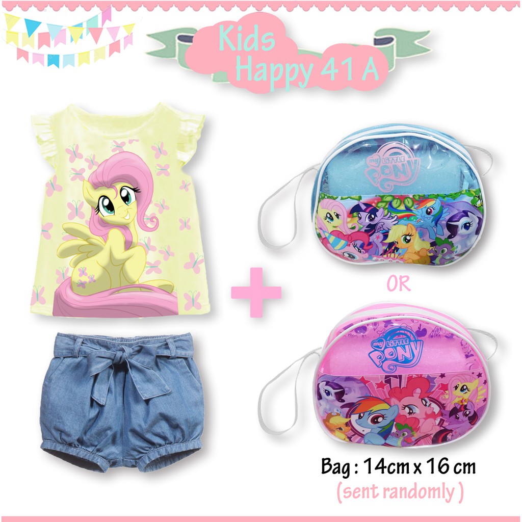 KH41 TEEN BAJU ANAK MYLITTLEPONY + JEANS