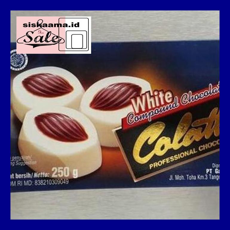 

A40D0Yh White Compound Colatta, Cokelat Putih 250Gr D50Tr40V