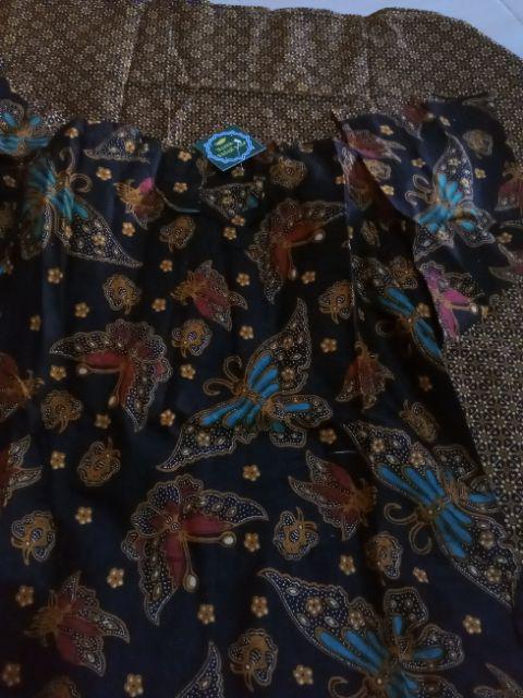 Shopashop Solo Batik Gamis Monita Motif Bunga Ilalang Kombinasi