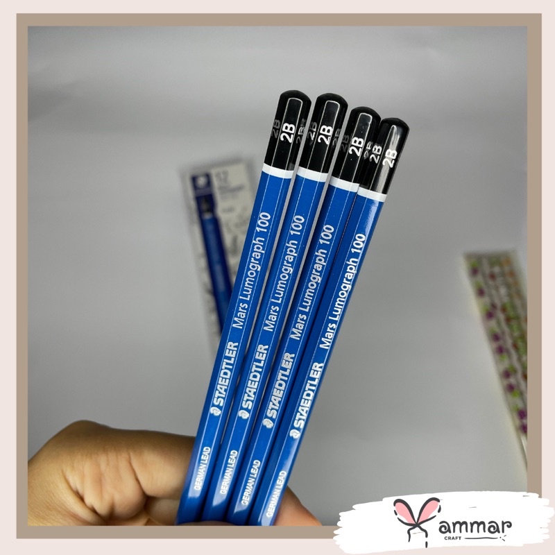 

Pensil Stadler biru 2B 1pcs