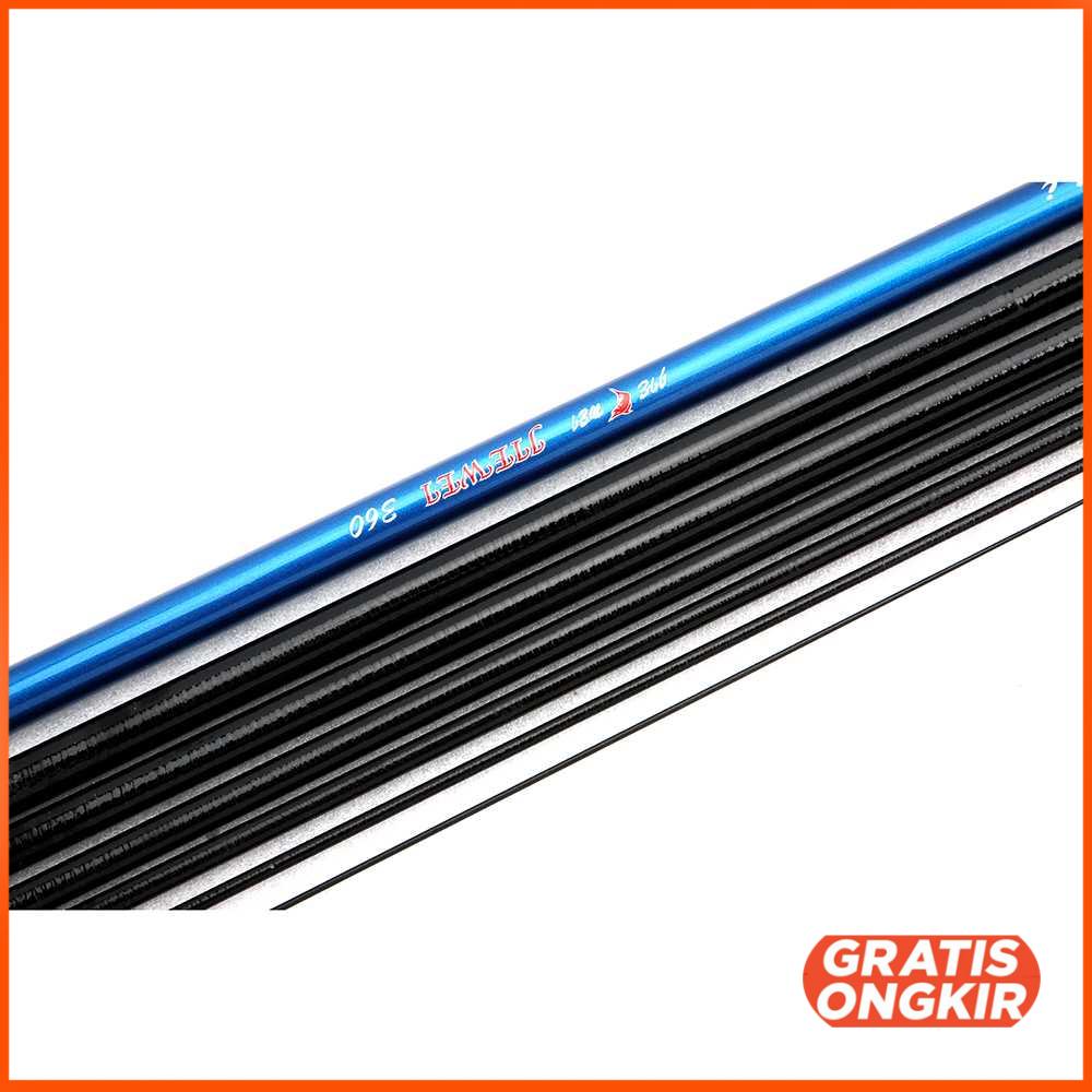 Joran Pancing Fiberglass Fishing Rod - JW360 4.5m
