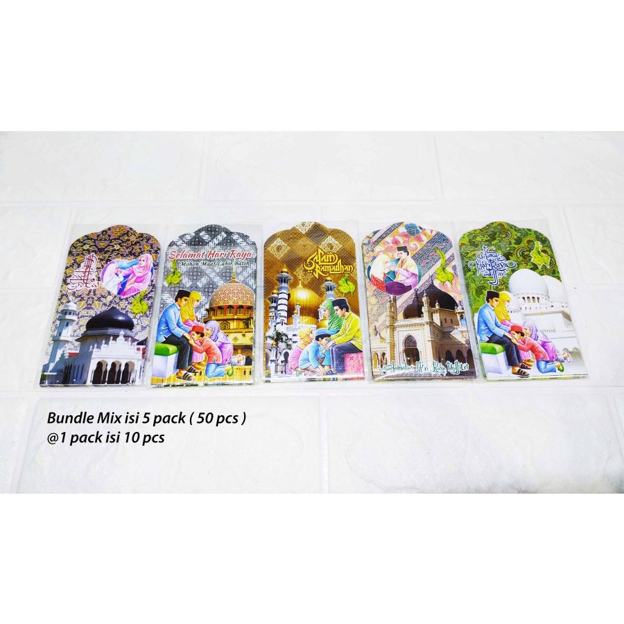 

(5 pack) Angpao Lebaran KELUARGA SEDANG Bundle Mix - Angpao THR