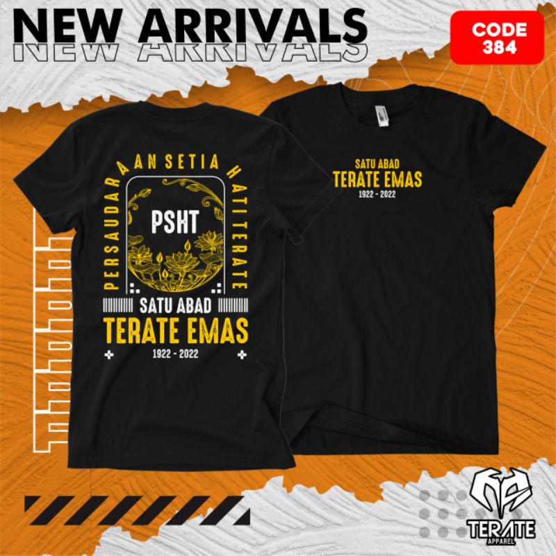 KAOS TERATE EMAS SATU ABAD KAOS PSHT MURAH BISA COD
