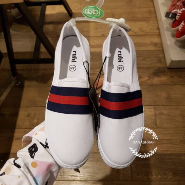 RUBI SHOES "White Harlow Slipon"