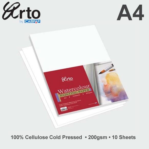 

gunturputra39 Arto A4 Water Colour Paper 200gsm - Cellulose TERLARIS TERPERCAYA ORIGINAL