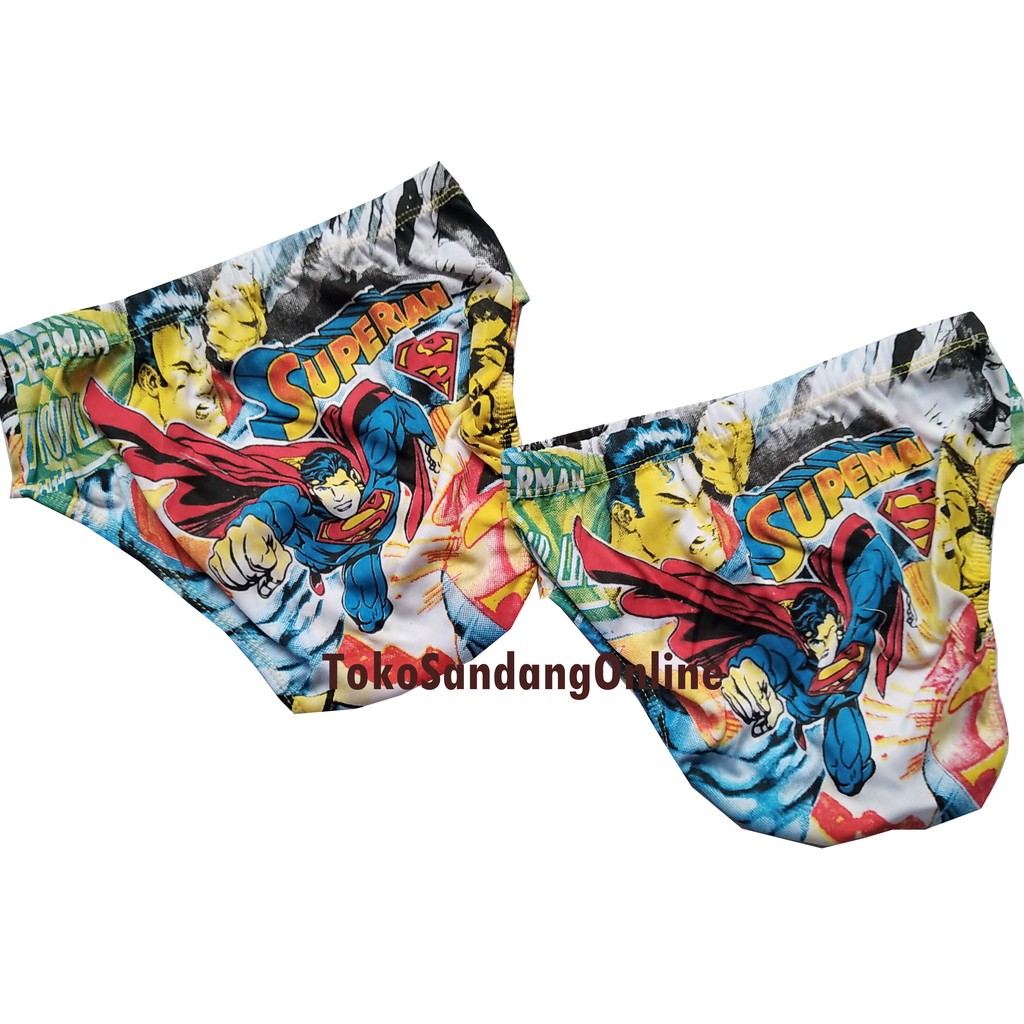 TERBARU SEMPAK ANAK FULL PRINT SATUAN MOTIF SPIDERMAN BATMAN CAPTAIN SUPERMAN