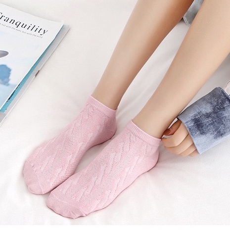 𝗘𝗕𝗦 ✅ KK027 Kaos Kaki (Tanpa Kemasan) Wanita Tipis Pendek Semata Kaki Motif Pattern Rajut Polos Fashion Korea Women Sock Import Murah