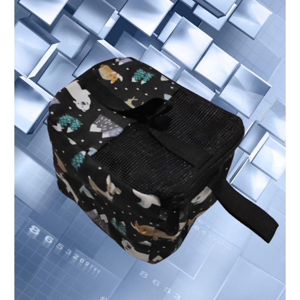 Travel Pouch Sugar Glider Lunch BOX Bonding Pouch Sugar Glider lebih lega lebih besar lebih nyaman