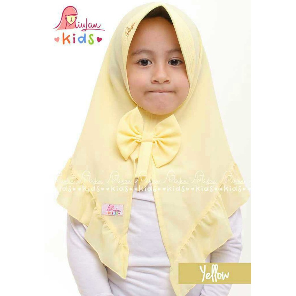 JILBAB ANAK | KERUDUNG ANAK | BERGO MIULAN ANAK |Bergo ALESIA Kids by Miulan