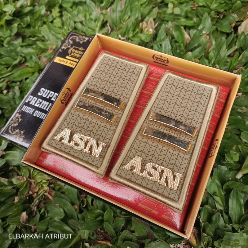 PANGKAT ASN GOLONGAN 3B AKRILIK LIS BORDIR ELBARKAH SUPER PREMIUM