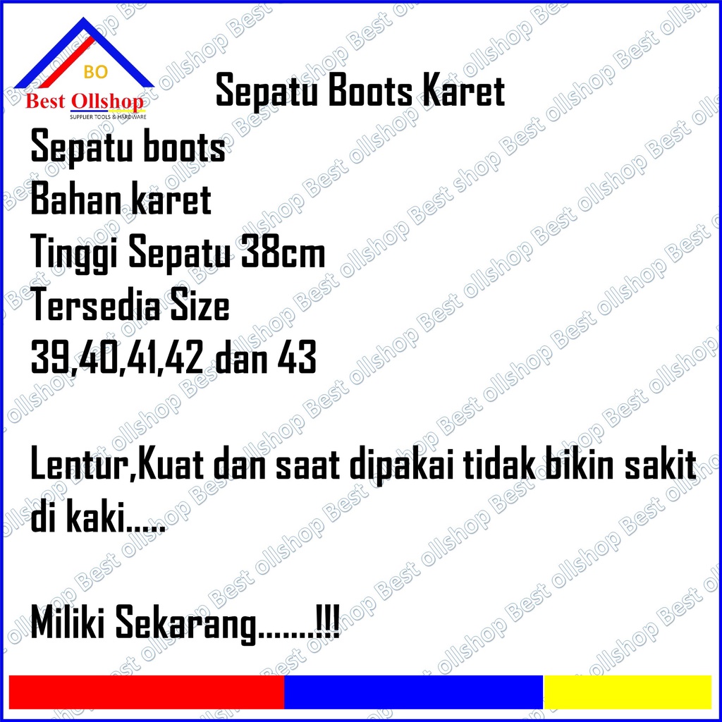 Sepatu Boot Hitam / Sepatu Proyek Hitam / Sepatu Boot Laki-Laki