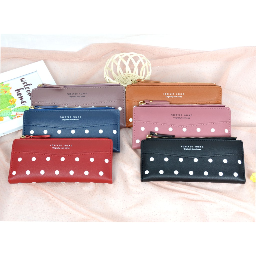 Dompet panjang wanita pendek multi-fungsi lipat dompet 2413-3