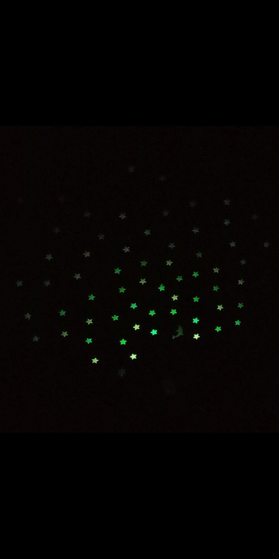 100pcs Stiker Dinding Glow In The Dark Bentuk Bintang