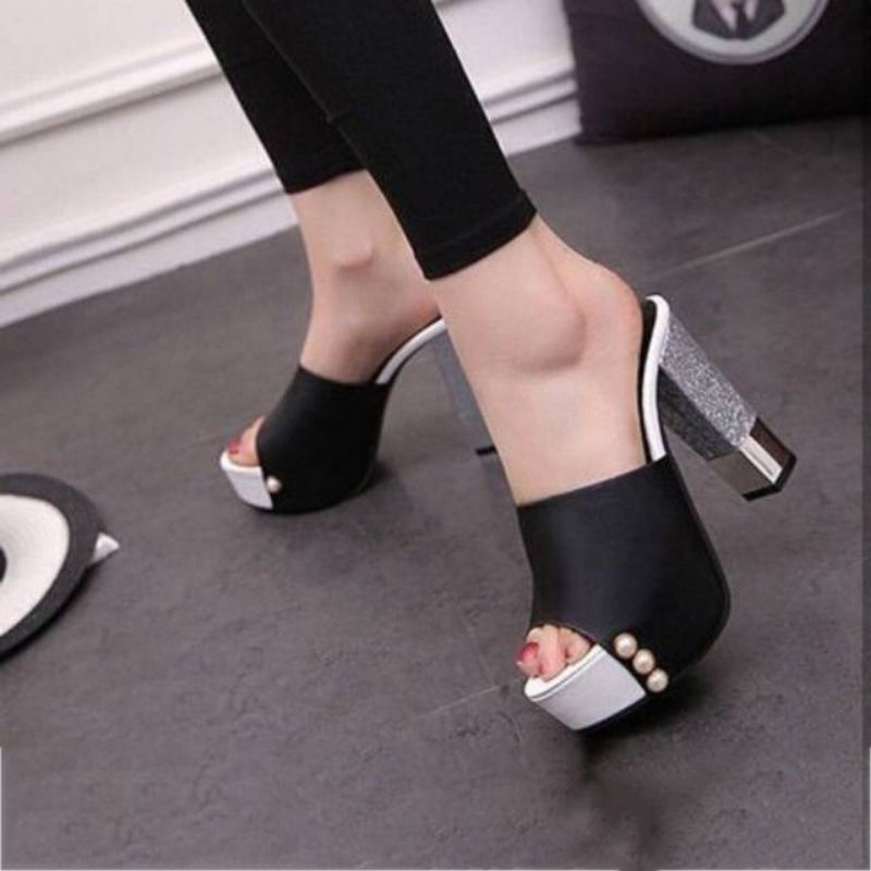 Heels Wanita Terlaris Hitam Pesta Medan Wedding Viral Hak Tahu Kekinian Berkualitas Fashion Tali Ker