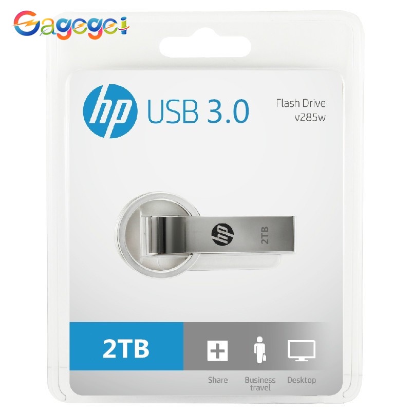 Hp USB 3.0 Flash Drive Pendrive 2TB Kecepatan Tinggi Bahan Metal Anti Air Dengan Konverter OTG