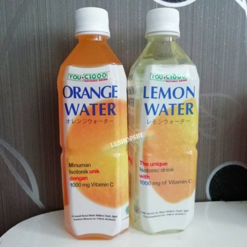 you c 1000 orange water lemon water jnt