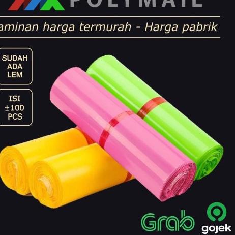 

Model Populer POLYMAILER ±100PCS 20x30CM PINK HIJAU KUNING EKONOMIS PLASTIK POLYMAILER