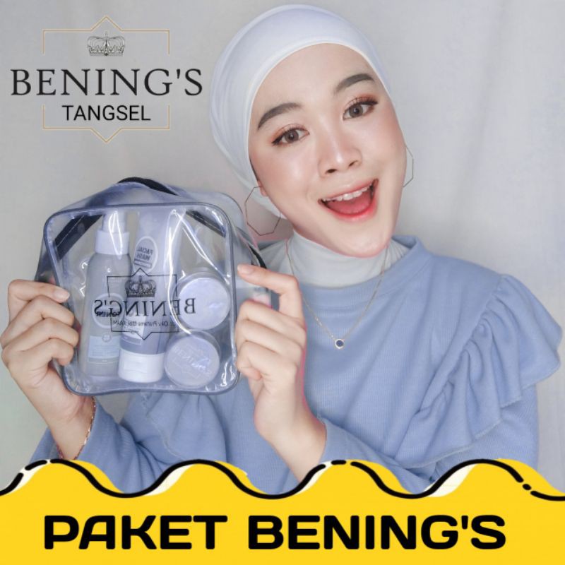 BENING'S SKINCARE PAKET EXLUSIVE/PAKET BRIGHTENING/PAKET ACNE ORIGINAL BY DR. OKY PRATAMA