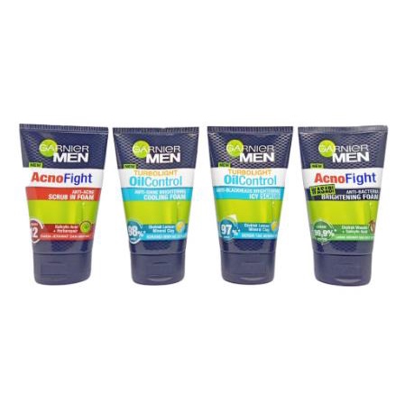 ^ KYRA ^ Garnier Men Facial Wash Foam Wash Pembersih Wajah Anco fight Oil Control