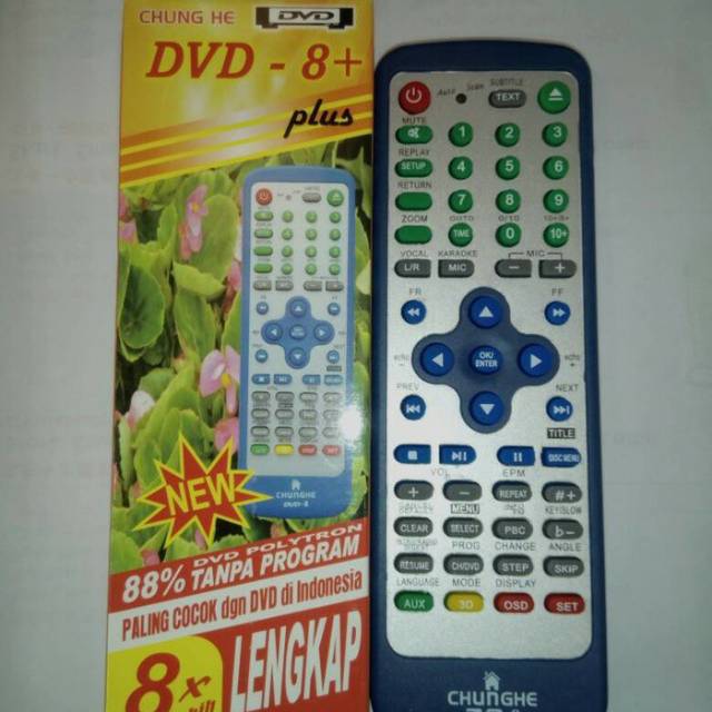 Remote DVD Multi/ Universal CHUNG HE Cocok Untuk Semua Jenis DVD