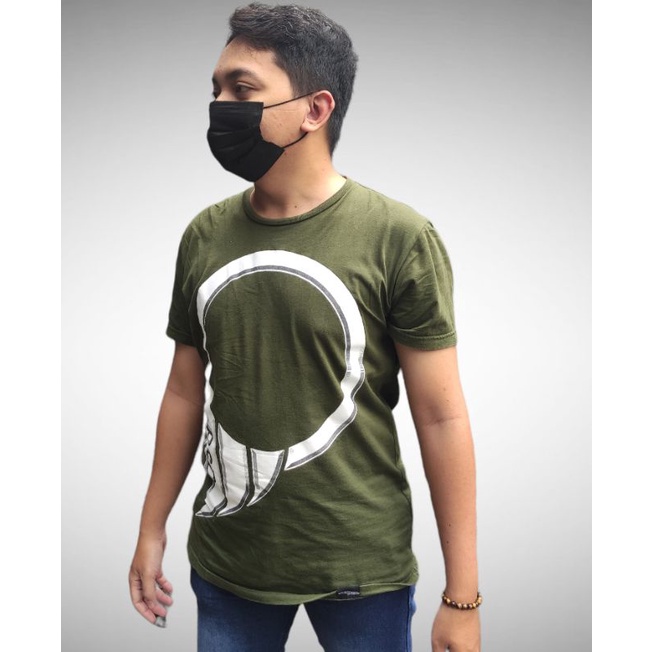 KAOS ORIGINAL PETER SAYS DENIM GREEN LOGO