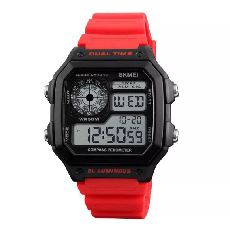 Jam Tangan Sport Fashion Pria Wanita Digital Led Men Women Watch Watch151 Gratis Kotak Jam