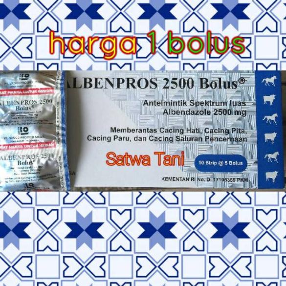 

[PRODUK JZL7K] Albenpros 2500 bolus (harga 1 bolus) rasa blueberry Z00