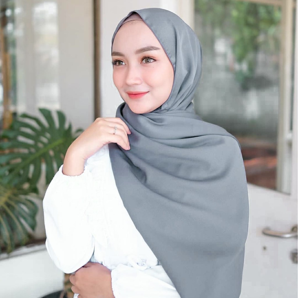 Hijab Pashmina Diamond 180x75 / Pashmina Diamond / Hijab / Pasmina-GREY