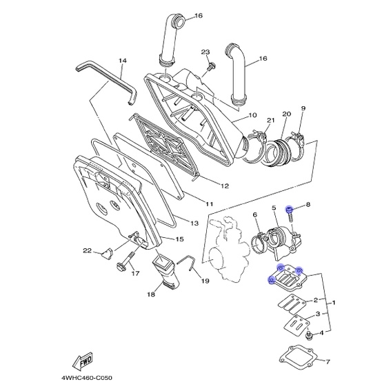 Baut L Manifold Manipul F1zr Stainless Asli Merk THE