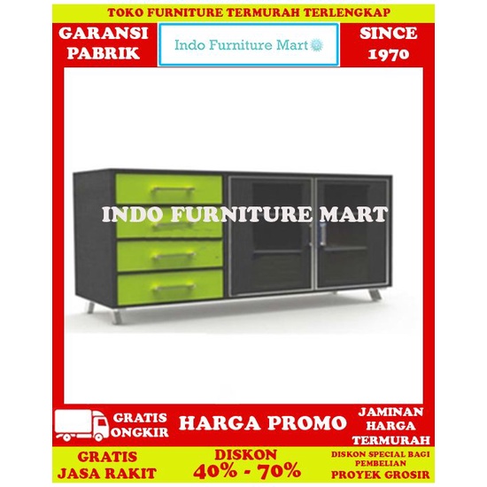 Buffet Credenza Sideboard Bufet Lemari Pendek Minimalis  Expo Mp 4552