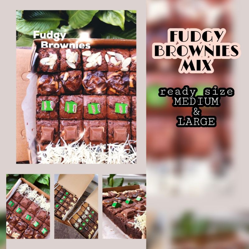 

Fudgy Brownies Mix Topping (Kedai Abu Bakar Depok)