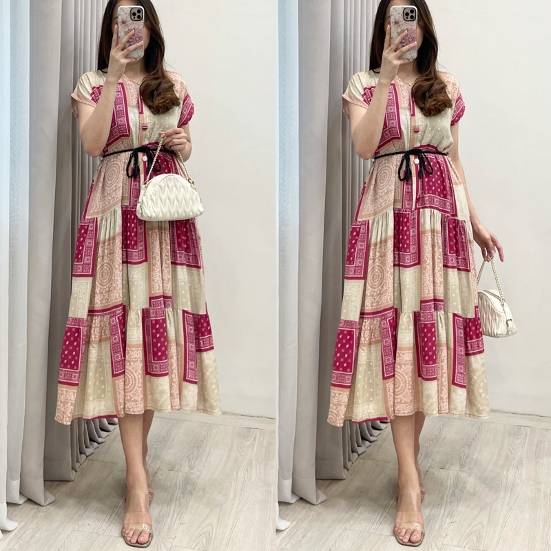 Amariel Malibu Home Dress - Daster Nyaman Adem-Mlb: Pink Slayer