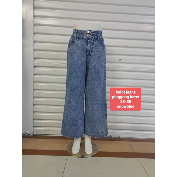 Kulot Jeans Pinggang Karet