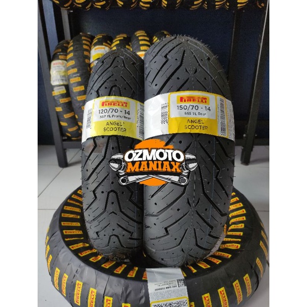 Paket Ban Pirelli Angel Scooter 120/70-14 & 150/70-14 (Set Ban Aerox 155)