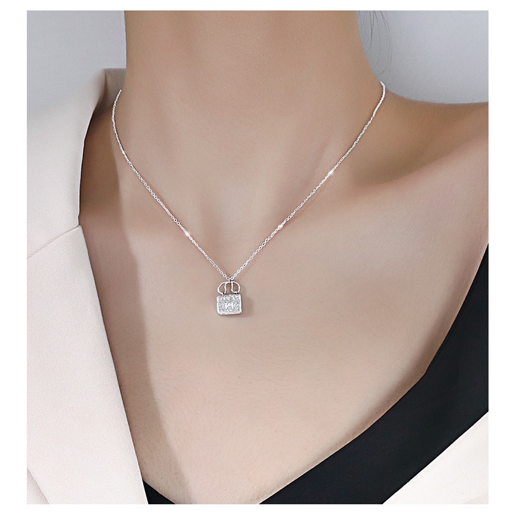 Kalung KL114 Perak / Silver S925 Premium Fashion Wanita Kalung unik Lucu Keren /Deluna/BS