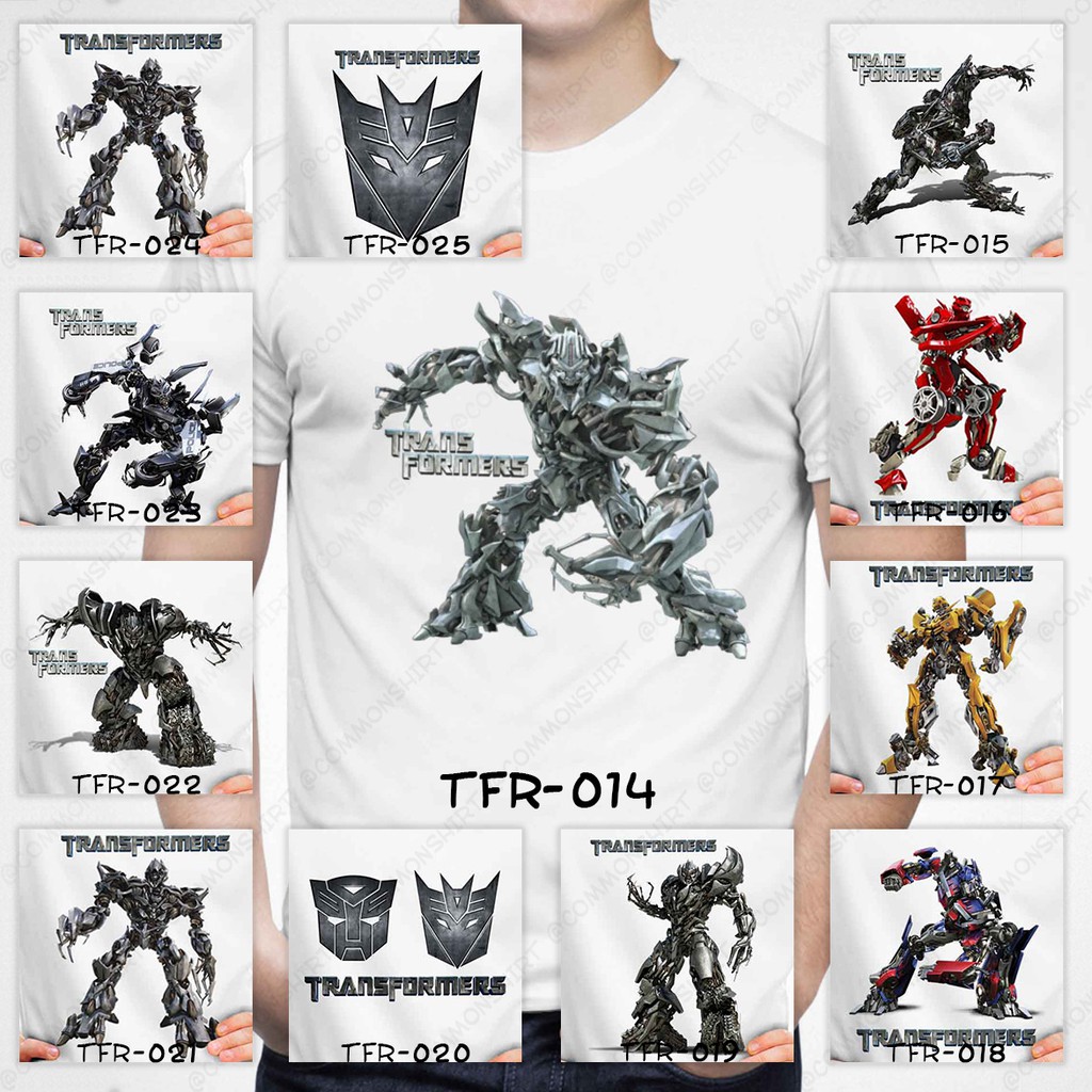 [FREE NAMA !!] Kaos Dewasa / Baju Transformers